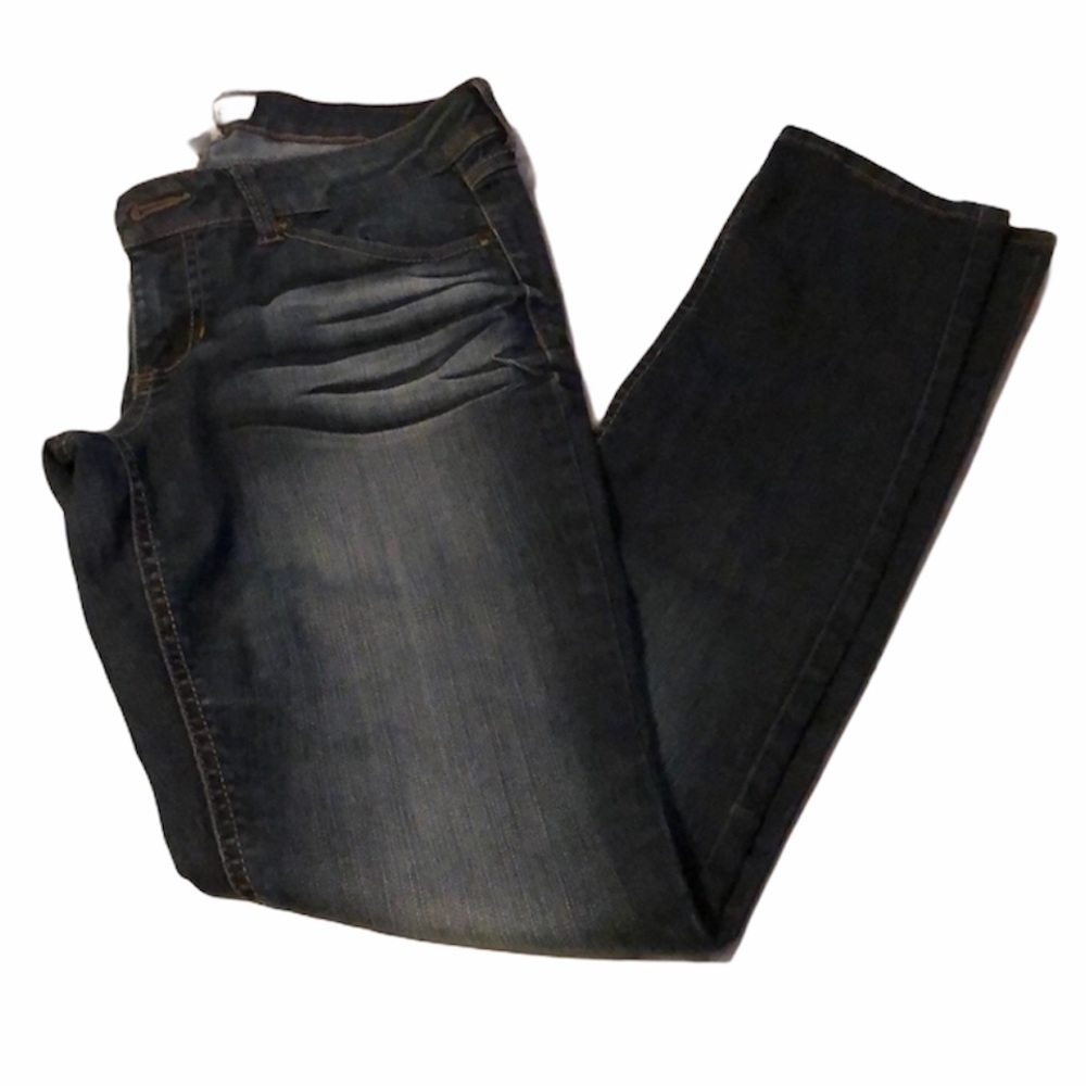 Mudd Ripped Dark Wash Skinny Jeans W7